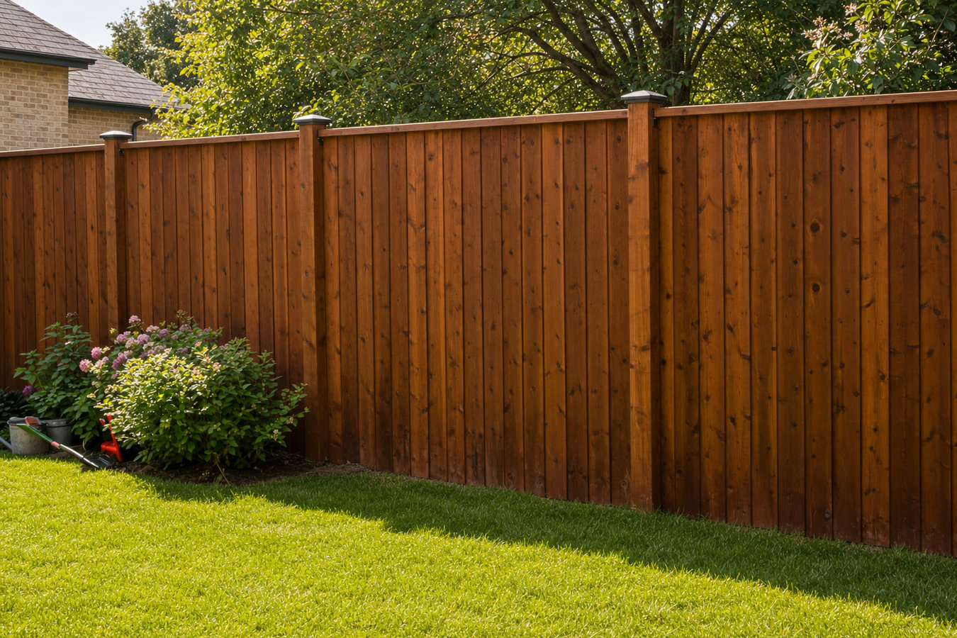 Wood and privacy fence installation
